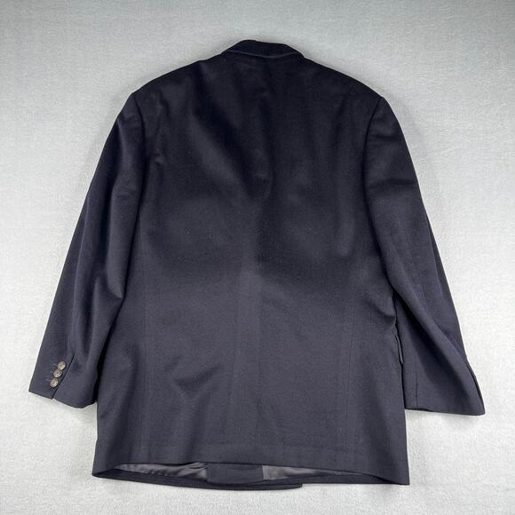 Hugo Boss Loral Piana Blazer 44 Navy Wool Cashmere 6 Button Double Brested - Picture 13 of 16